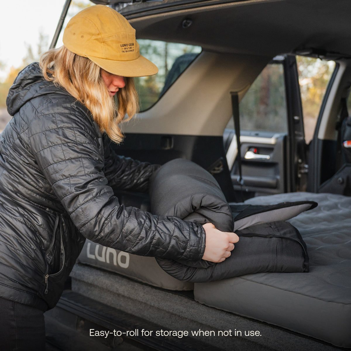 Luno Hybrid Pro Air + Memory Foam Camping Mattress (Universal Truck Bed Fit)