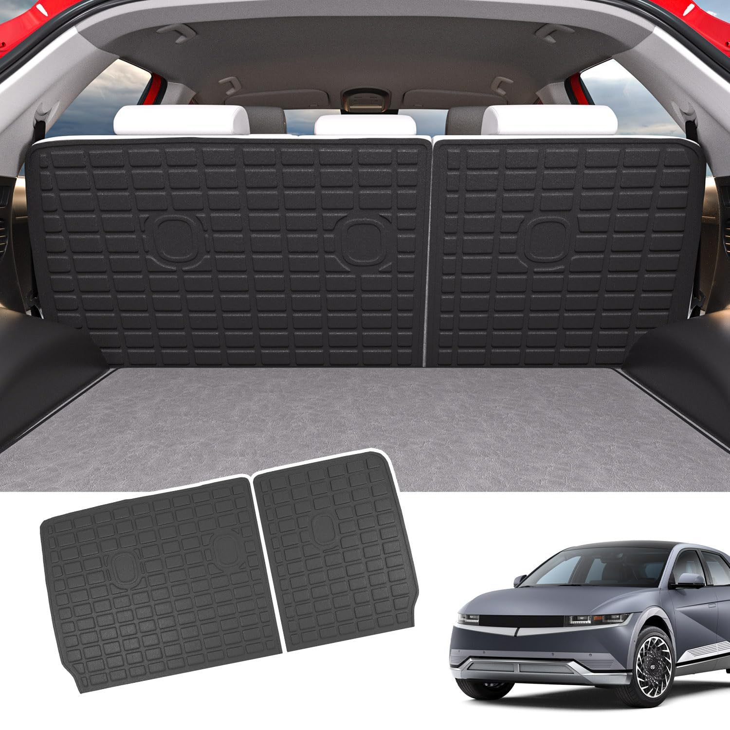 BestEvMod Ioniq 5 Cargo Liner / Second-Row Seat-Back Pet Mat