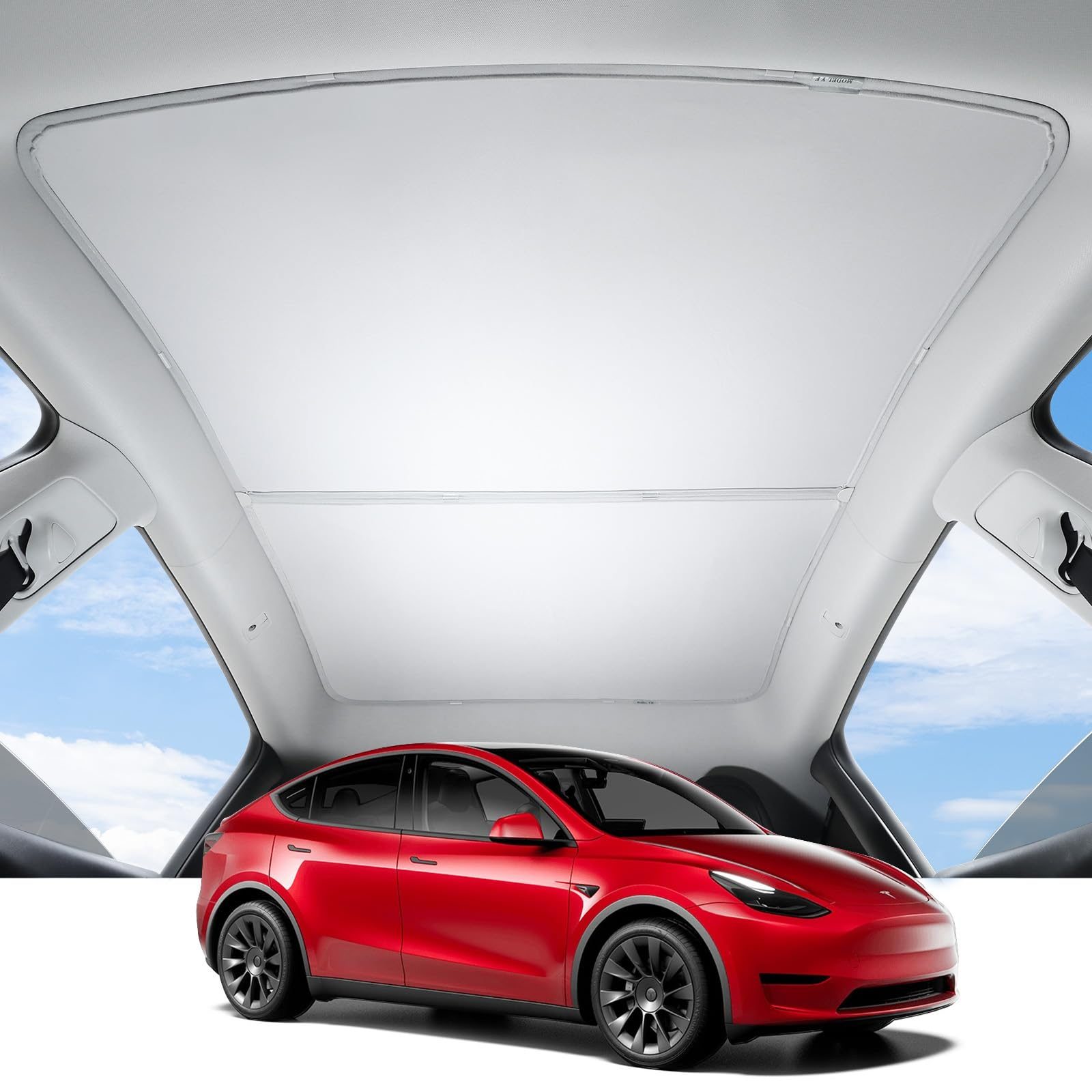 Tesla Model Y Glass Roof Sun Shade (2-Piece)